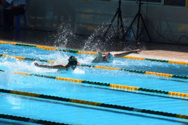 Các giải đấu thể thao trên địa bàn thành phố diễn ra sôi động trong năm 2024.  TRONG ẢNH: Các vận động viên tranh tài tại giải bơi trẻ thành phố Đà Nẵng năm 2024. Ảnh: P.N