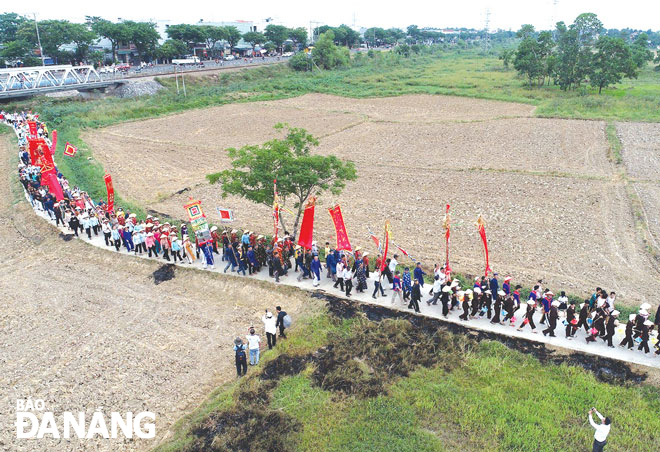 Lễ hội Mục Đồng làng Phong Nam.  Ảnh: ANH ĐÀO