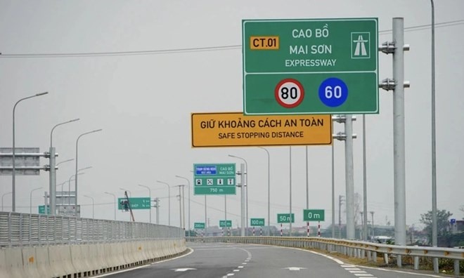 Cao tốc Bắc - Nam phía Đông đoạn Cao Bồ - Mai Sơn có chiều dài khoảng 15,245 km sẽ được đầu tư mở rộng 2 làn xe. Ảnh: VGP