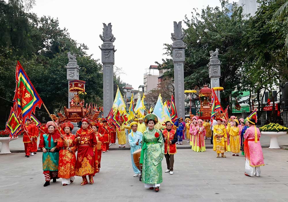 Lễ hội Gò Đống Đa thu hút lượng lớn người dân và du khách tham gia mỗi năm. Ảnh: Hải Nguyễn