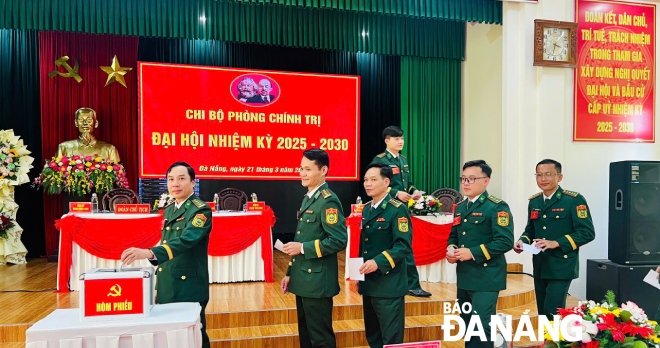 Các đại biểu bầu Ban chấp hành nhiệm kỳ 2025 - 2030.