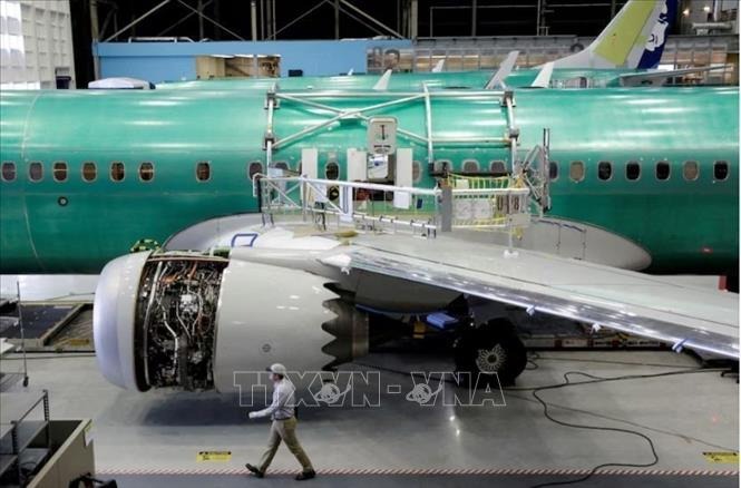 Máy bay Boeing 737 Max được trưng bày tại Triển lãm hàng không vũ trụ quốc tế Trung Quốc ở Châu Hải, tỉnh Quảng Đông. Ảnh: REUTERS/TTXVN