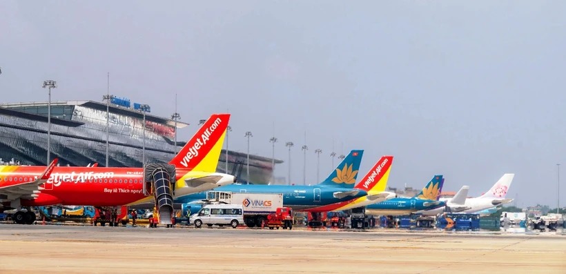 Hàng không tăng tần suất các chuyến bay đi, đến Thành phố Hồ Chí Minh trong dịp 30-4 - 1-5. (Ảnh: PV/Vietnam+)