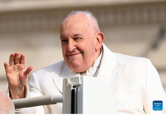 Giáo hoàng Francis. Ảnh: Xinhua
