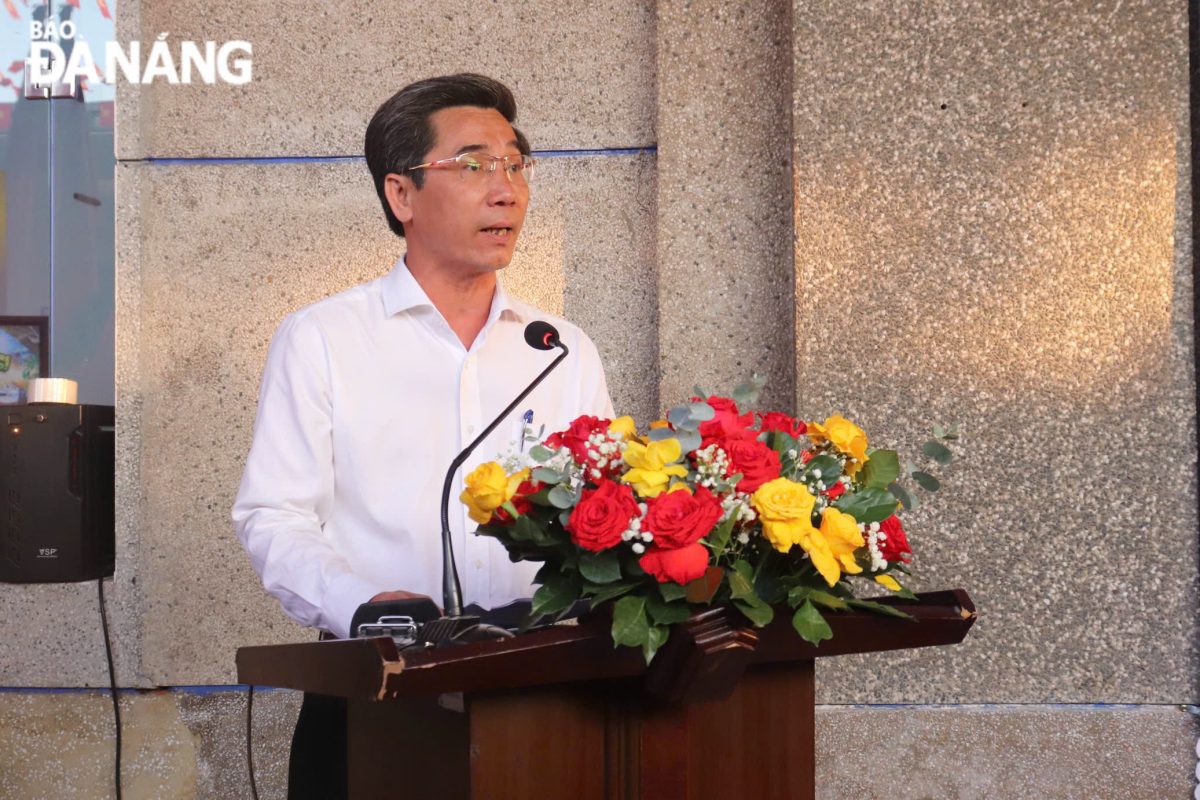 Phó Chủ tịch UBND thành phố Trần Chí Cường phát biểu tại chương trình. Ảnh: KHÁNH NGÂN