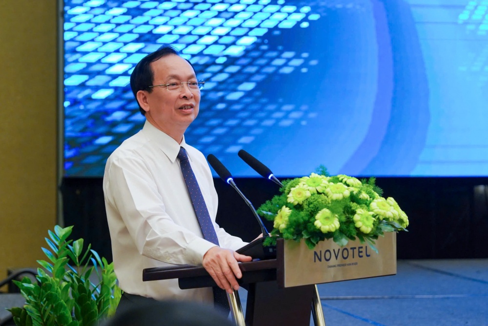 , Phó Thống đốc Thường trực Ngân hàng Nhà nước Việt Nam Đào Minh Tú phát biểu tại hội thảo. Ảnh: CÔNG THÁI