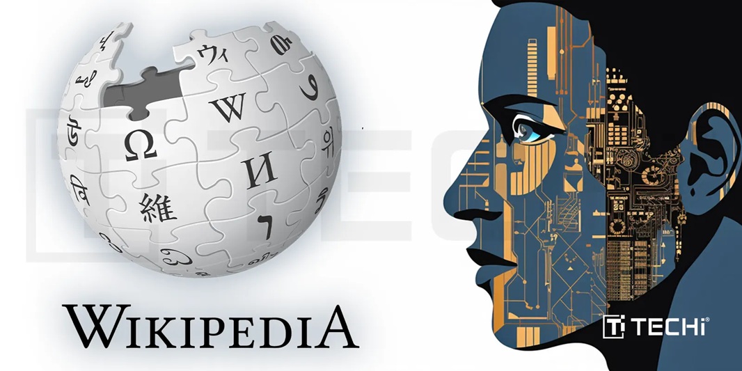 Lộ trình AI mới nhất của Wikipedia là theo đuổi cách tiếp cận lấy con người làm trung tâm, sử dụng AI để hỗ trợ (thay vì thay thế) cộng đồng biên tập viên tình nguyện toàn cầu của mình. Ảnh minh họa: Techi.com