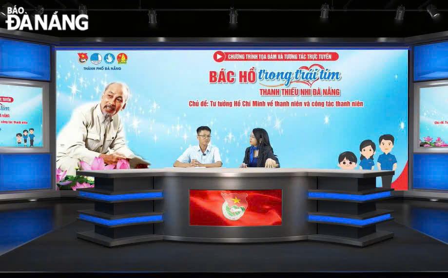 Chương trình thu hút đông đảo thanh thiếu nhi trên địa bàn tham gia. ẢNH: K.N