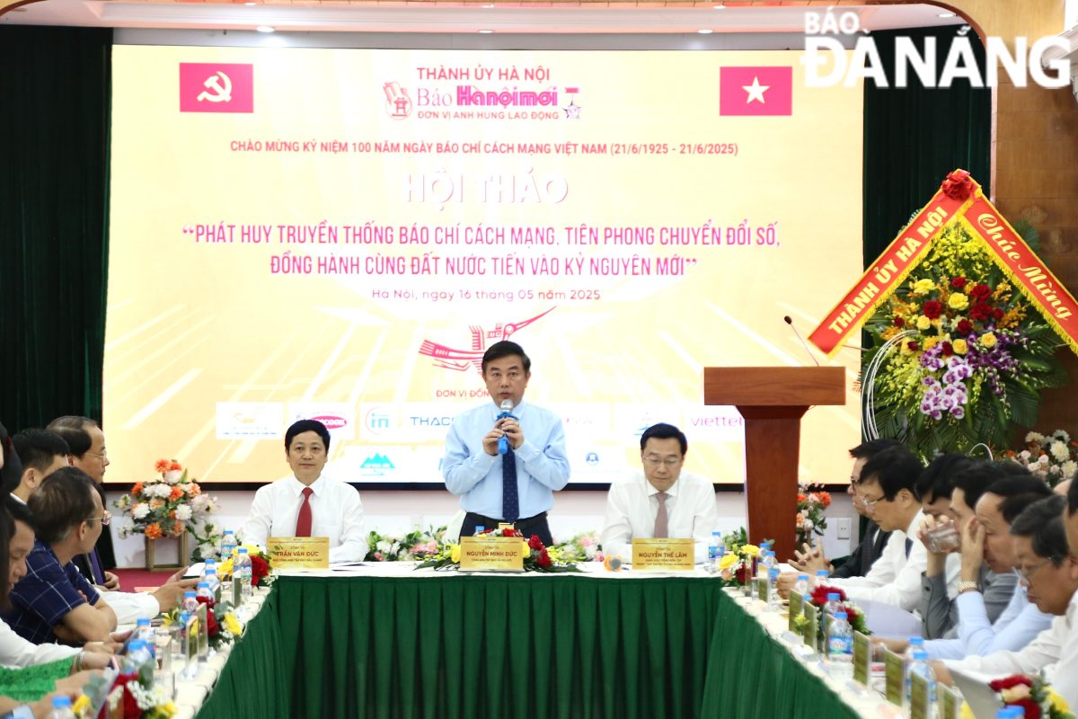 Hội thảo Báo Đảng các tỉnh, thành phố khu vực phía Bắc mở rộng lần thứ 30, chủ đề “Phát huy truyền thống báo chí cách mạng, tiên phong chuyển đổi số, đồng hành cùng đất nước tiến vào kỷ nguyên mới”. Ảnh: TIỂU YẾN