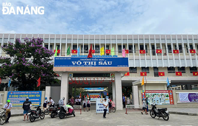 Trường Tiểu học Võ Thị Sáu (số 2 Trần Đình Tri, phường Hòa Minh) với tổng mức đầu tư là 25,33 tỷ đồng. Ảnh: VĂN HOÀNG