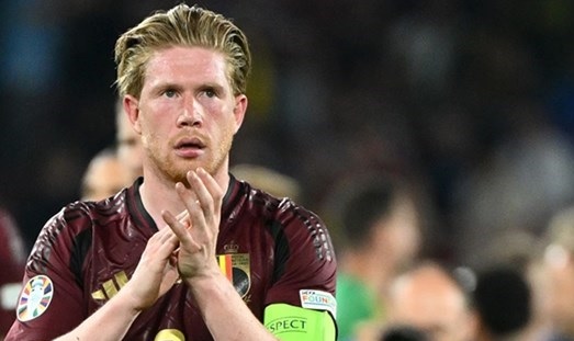 Kevin De Bruyne sẽ rời Man City vào mùa hè. Ảnh: AFP