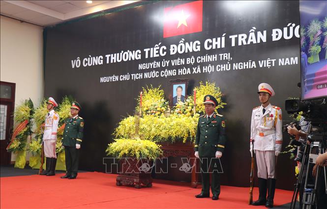 Lễ viếng nguyên Chủ tịch nước Trần Đức Lương được tổ chức tại Quảng Ngãi trong không khí trang nghiêm. Ảnh: Phạm Cường/TTXVN
