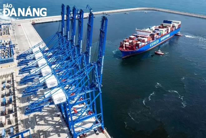 Một góc cảng Chancay của Peru. Ảnh: CGTN