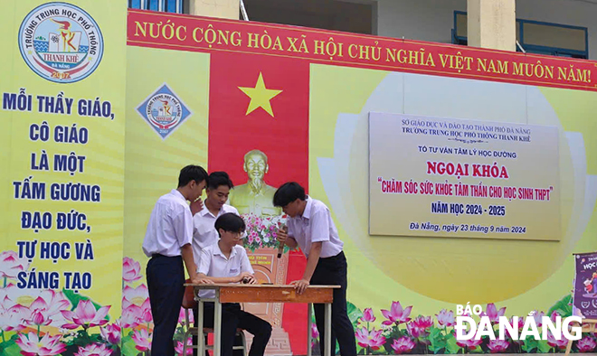 Một giờ sinh hoạt ngoại khóa của học sinh Trường THPT Thanh Khê.