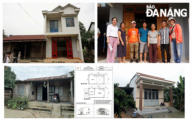 Xây nhà chống lũ ở Đại Hưng (huyện Đại Lộc, tỉnh Quảng Nam).