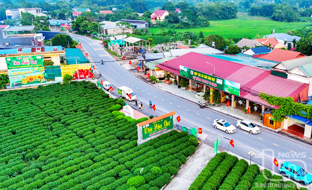 Một địa bàn xã ở địa phương.