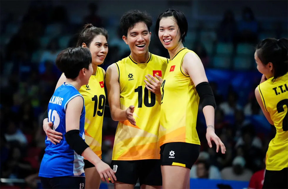 Tuyển bóng chuyền nữ Việt Nam quyết tâm bảo ngôi vô địch AVC Nations Cup. Ảnh: AVC