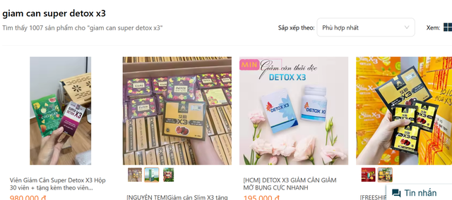 Loạt thuốc giảm cân đang được rao bán trên mạng Loạt thuốc giảm cân đang được rao bán trên mạng