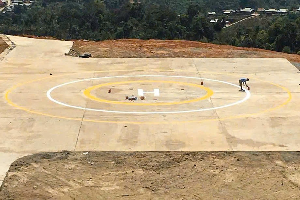 Đà Nẵng xây bãi đáp trực thăng tại các xã miền núi - 1 Đà Nẵng xây bãi đáp trực thăng tại các xã miền núi - 1
